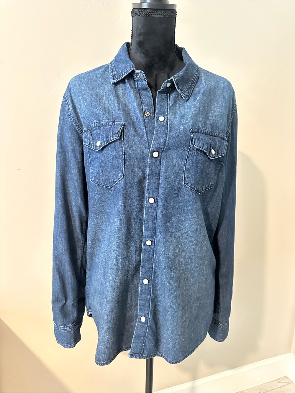 Carmar Indigo Denim Button-Down Shirt